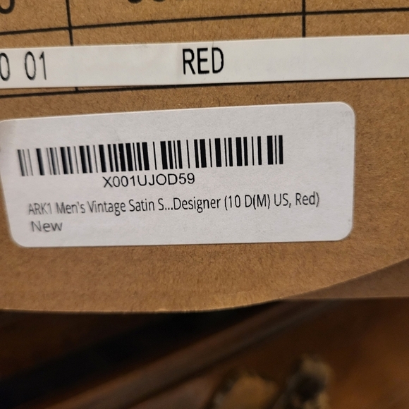 Enzo Romeo Ark1 Satin Red Floral Smoking Slippers New! Size 10 - Picture 10 of 10